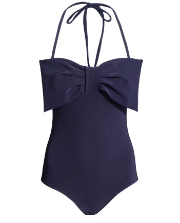 blue swimsuits, one piece swimsuits, bow swimsuits