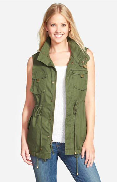 duster vests, military vests for fall, fall trends