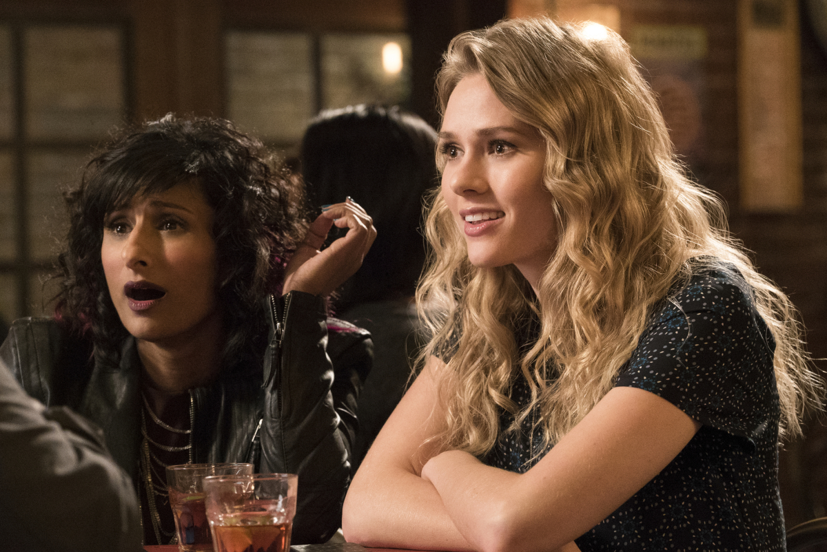 No Tomorrow -- "No Time Like The Present" -- Image NOT112a_0130b.jpg -- Pictured (L-R): Sarayu Blue as Kareema and Tori Anderson as Evie -- Photo: Liane Hentscher/The CW -- ÃÂ© 2016 The CW Network, LLC. All Rights Reserved